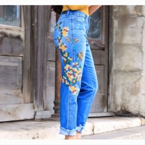L&B Floral Bullhead Jeans